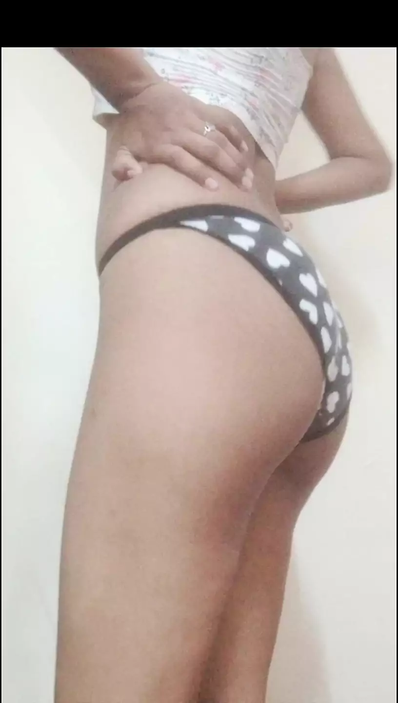 My Indian Girlfriend on Black Panty