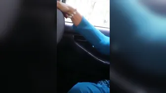 Shy Karachi college girl cute boobs pressed and blowjob in car