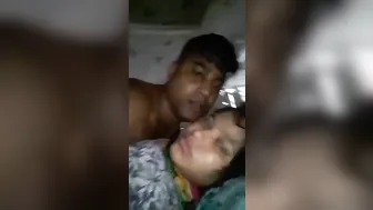 Young Kolkata couple having passionate sex in bedroom